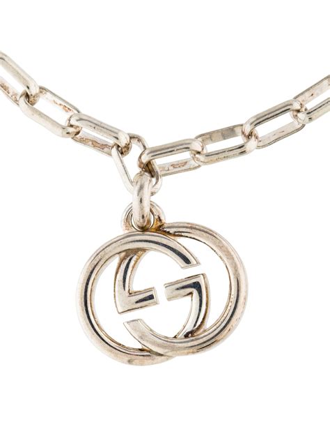 gucci bamboo necklace white gold with diamonds|gucci bracelet interlocking g charm.